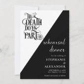 Gothic zwart wit tot de dood doen ons deel repetit kaart (Voorkant)