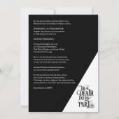 Gothic zwart wit tot de dood ons deel bruiloft kaart (Voorkant)