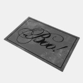 Gothic Zwarte Boo Halloween Deurmat (Schuin)