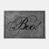 Gothic Zwarte Boo Halloween Deurmat (Voorkant)