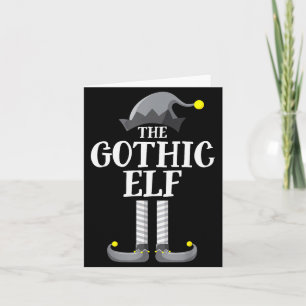 Gothic Zwarte Elf Overeenkomstige Familie Groep Ke Kaart