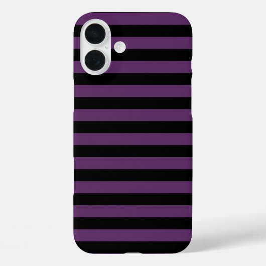 Gothic zwarte en Paarse strepen Case-Mate iPhone Case (Achterkant)