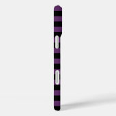 Gothic zwarte en Paarse strepen Case-Mate iPhone Case (Achterkant / Rechts)