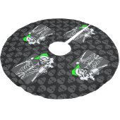 gothic zwarte kerst schedel koffie skelet groen kerstboom rok (Gekanteld)