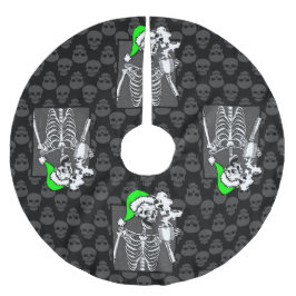 gothic zwarte kerst schedel koffie skelet groen kerstboom rok