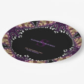 Gothica Dark Magic Monogram Speciale Evenement Bru Papieren Bordje (Gekanteld)