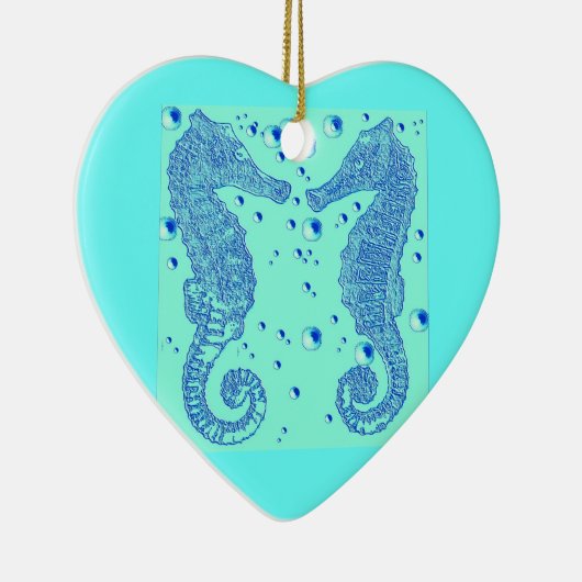 GothicChicz Heart SeaHorse Ornament (Rechts)