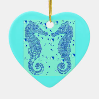 GothicChicz Heart SeaHorse Ornament