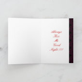 GothicChicz Roos Wenskaart Feestdagen Kaart (Binnen)