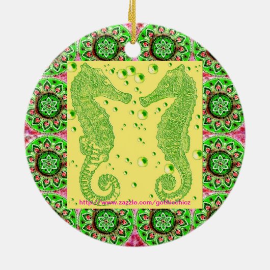 GothicChicz Zee Horse Ornament (Achterkant)