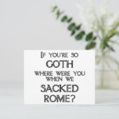 Gothics en Vandalen Briefkaart (Staand voorkant)