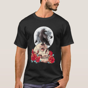 Gothics occult motorvoertuig Roos Witchcraft Full T-shirt