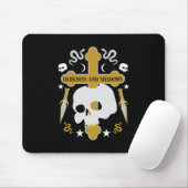 Gothics schedel en kruis muismat (Met muis)