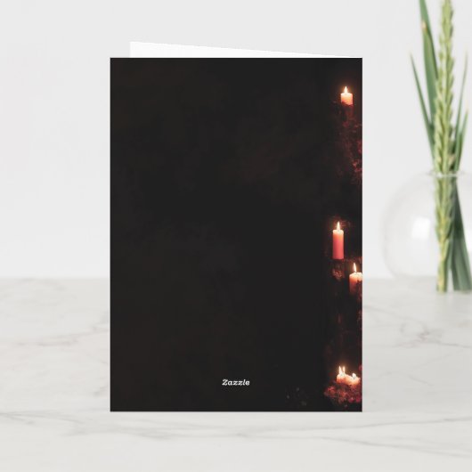 Gothieke Huwelijksjubileumkaart - Voeg uw eigen te Bedankkaart (Achterkant)