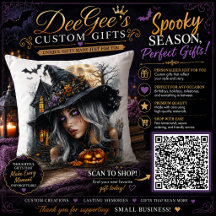 Gothillustratie van heks op Halloween