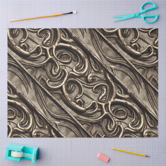 gothisch Abstract stromend metaal Tissuepapier (Craft)