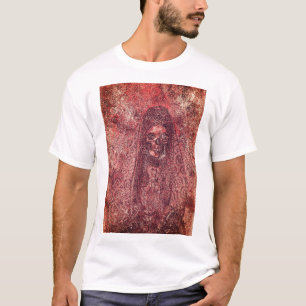 Gothisch decoratief ontwerp skelet heren T-shirt