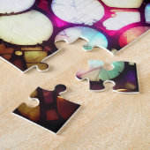 Gothisch gekleurd glazen hart legpuzzel (Zijkant)