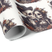 Gothisch Halloween Koppel Cadeaupapier (Rol Hoek)