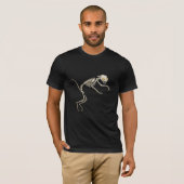 Gothisch Kat Skeleton T-shirt (Voorkant volledig)
