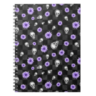 Gothisch Paars Floral Note book Notitieboek