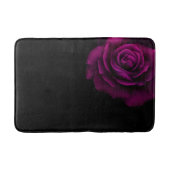Gothisch Paars-Red Rose Flower Monogram Badmat (Voorkant)