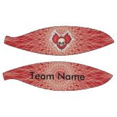 Gothisch rood hart van Botten met schedel op spier Basketbal (Panelen)