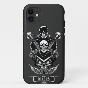 Gothisch schedelontwerp Case-Mate iPhone case