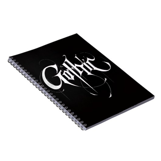 Gothisch spiraalnotitieboek notitieboek (Rechterzijde)