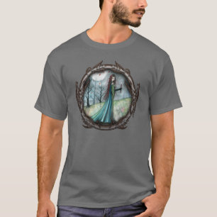Gothisch Vampier Fantasy Kunst T-Shirt