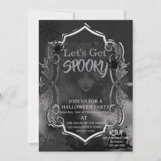 Gothisch Volwassenen Halloween Feest Vintage Kaart