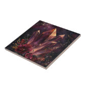 Gothische Amethist Bloem Galaxy Patroon Tegeltje (Zijkant)