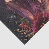 Gothische Amethist Bloem Galaxy Patroon Tissuepapier (Detail)
