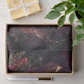Gothische Amethist Bloem Galaxy Patroon Tissuepapier (Geschenk)