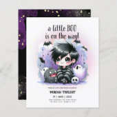 Gothische babyjongen spook kleine Boo op komst (Voorkant / Achterkant)