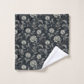 Gothische Bloemen Patroon Bad Handdoek (Wasdoekje)