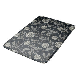 Gothische Bloemen Patroon Badmat