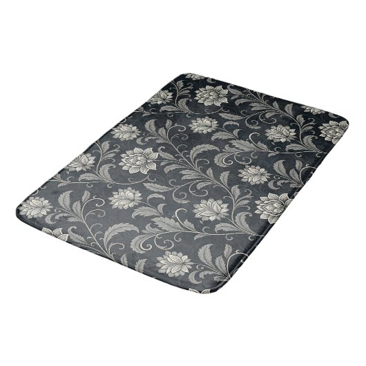 Gothische Bloemen Patroon Badmat (Gekanteld)