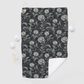 Gothische Bloemen Patroon Golfhanddoek (Insitu)