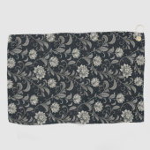 Gothische Bloemen Patroon Golfhanddoek (Horizontaal)