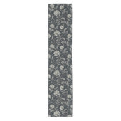 Gothische Bloemen Patroon Korte Tafelloper (Voorkant)