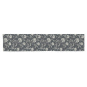 Gothische Bloemen Patroon Korte Tafelloper (Horizontaal)