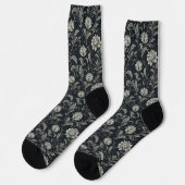 Gothische Bloemen Patroon Sokken (Links)