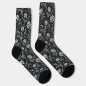 Gothische Bloemen Patroon Sokken (Rechts)