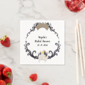 Gothische bloemengeesten vleermuizen krans Hallowe Servet (Insitu)