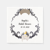 Gothische bloemengeesten vleermuizen krans Hallowe Servet (Voorkant)