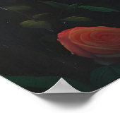 Gothische bloemenserre rozen kunst afdrukbaar poster (Hoek)