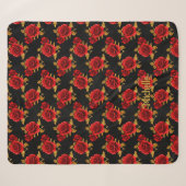 Gothische bloemensherpa deken (Voorkant (horizontaal))