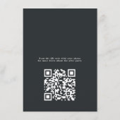 Gothische bloemhart diepe amethist paarse afterpar informatiekaartje (Achterkant)