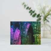 Gothische bogen die oud zijn en gebeten Whitby abb Briefkaart (Staand voorkant)